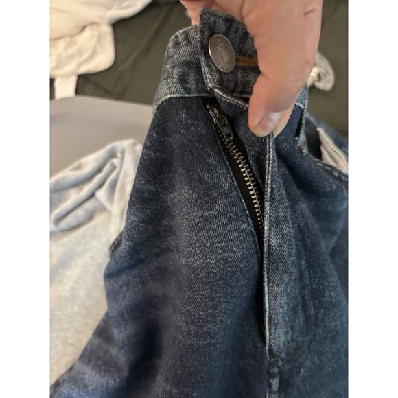 Rag & Bone Miramar Pants Terry Denim Print High Rise Wide Leg Women Size 32 - Picture 8 of 9